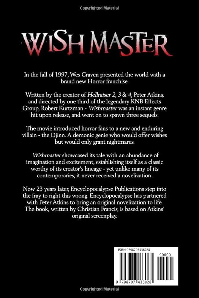 Wishmaster - The Novelization (Encyclopocalypse Movie Tie-In